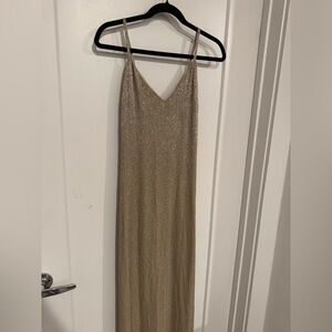 Ralph Lauren Purple Label 
Elegant Gold Evening Dress